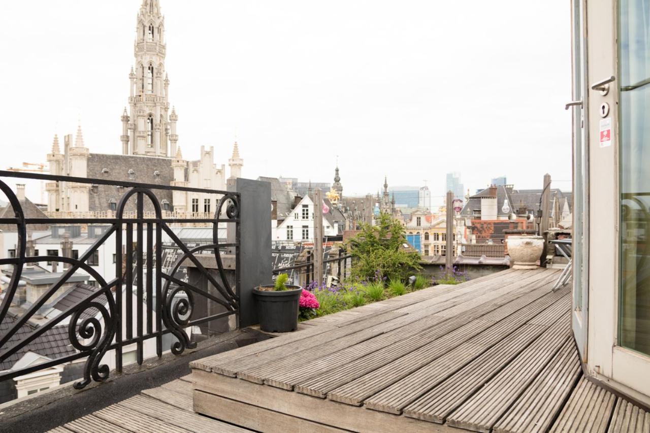 Duplex dernier étage avec terasse à deux pas de la grand place Bruselas Exterior foto